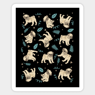 Pug Puppies Sticker